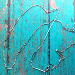 Vintage 925 Silver 30" Chain Stamped Italy